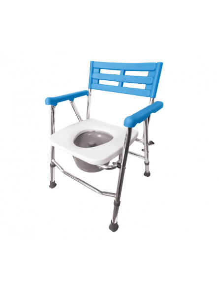 Składane krzesło prysznicowo-toaletowe z aluminium AR-104 ARmedical