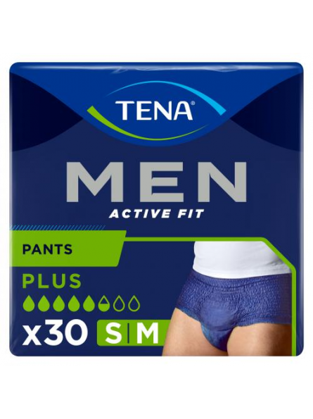 Męskie majtki chłonne Tena Men Active Fit Pants Plus 30 sztuk