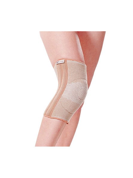 Tkaninowa orteza stawu kolanowego ze wzmocnieniami i osłoną silikonową, wciągana SP-G-703 ARmedical