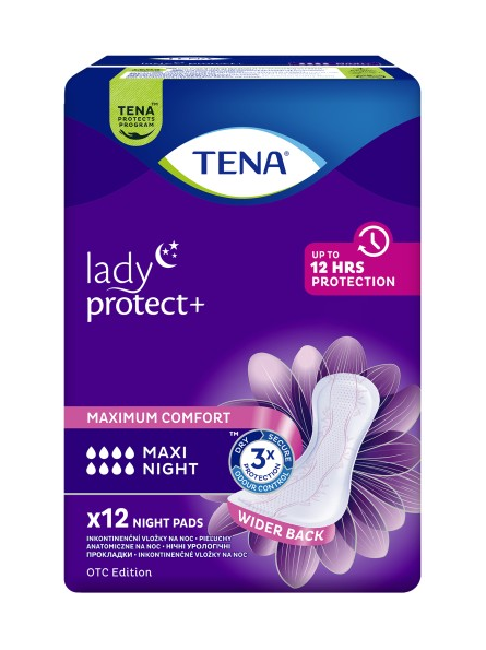 Wkładki anatomiczne Tena Lady Maxi Night 12 sztuk