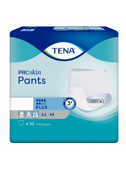 Pieluchomajtki Tena Pants ProSkin Plus 10 sztuk